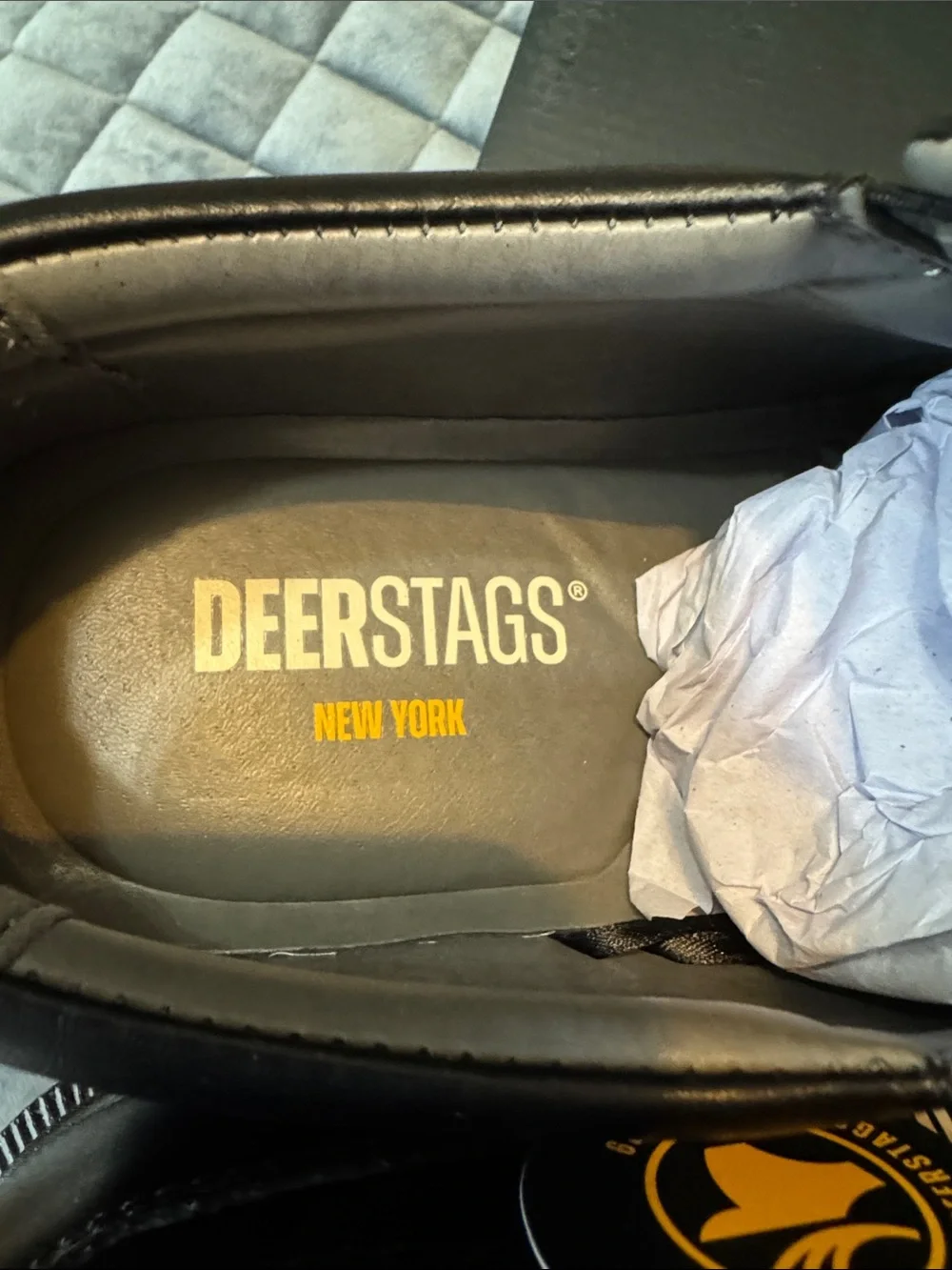 Deerstags Men's Black Slip-On Dress Loafers